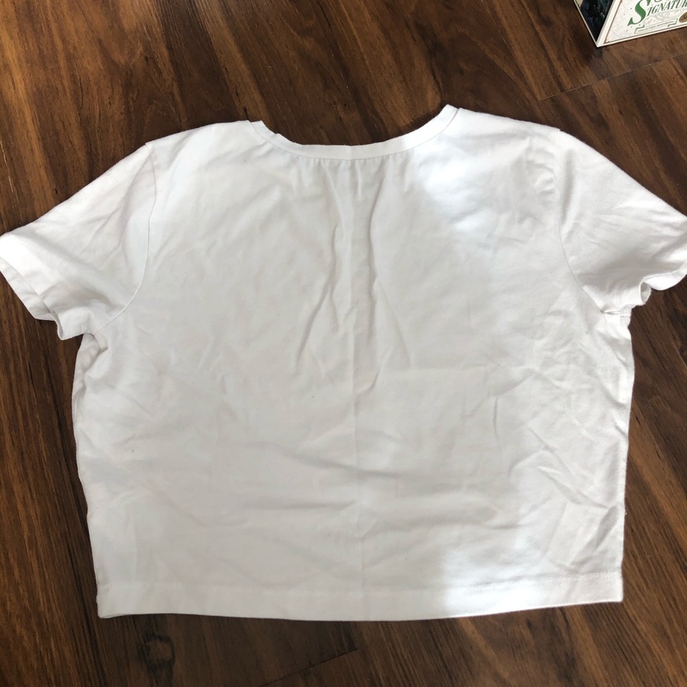 Wild fable white crop shirt